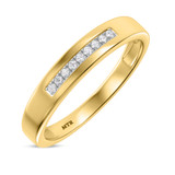 Photo of Elly 1/3 ct tw. Lab Grown Diamond Round Solitaire Trio Set 14K Yellow Gold [BT1633YM]