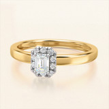 Photo of Kimber 1/3 ct tw. Lab Grown Diamond Round Solitaire Engagement Ring 10K Yellow Gold [BT1634YE-C000]