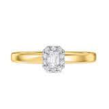 Photo of Kimber 1/3 ct tw. Lab Grown Diamond Round Solitaire Engagement Ring 14K Yellow Gold [BT1634YE-C000]