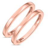 Photo of Kimber Traditional Same Sex Ladies Band Set 14K Rose Gold [WL1634R]
