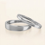Photo of Kimber Traditional Wedding Band Set 10K White Gold [WB1634W]