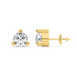 Photo of Meryll 2 Carat T.W. Lab Grown Diamond Solitaire Earring 10K Yellow Gold [SE1888Y-C000]