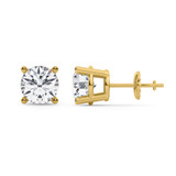 Photo of Dune 3 CT. T.W. Lab Grown Diamond Solitaire Earring 10K Yellow Gold [SE1891Y-C000]