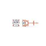 Photo of Dune 1 Carat T.W. Lab Grown Diamond Solitaire Earring 14K Rose Gold [SE1895R-C000]
