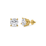 Photo of Dune 1 1/2 Carat T.W. Lab Grown Diamond Solitaire Earring 10K Yellow Gold [SE1894Y-C000]