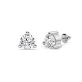 Photo of Meryll 2 Carat T.W. Lab Grown Diamond Solitaire Earring 10K White Gold [SE1888W-C000]