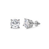 Photo of Dune 2 Carat T.W. Lab Grown Diamond Solitaire Earring 10K White Gold [SE1893W-C000]