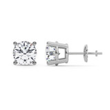 Photo of Dune 3 CT. T.W. Lab Grown Diamond Solitaire Earring 10K White Gold [SE1891W-C000]