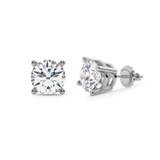 Photo of Dune 3 CT. T.W. Lab Grown Diamond Solitaire Earring 10K White Gold [SE1891W-C000]
