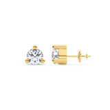 Photo of Meryll 1 CT. T.W. Lab Grown Diamond Solitaire Earring 14K Yellow Gold [SE1890Y-C000]