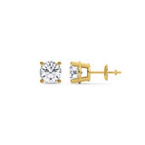 Photo of Dune 1 CT. T.W. Lab Grown Diamond Solitaire Earring 14K Yellow Gold [SE1895Y-C000]