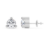 Photo of Meryll 2 1/2 Carat T.W. Lab Grown Diamond Solitaire Earring 14K White Gold [SE1887W-C000]