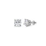 Photo of Dune 1 CT. T.W. Lab Grown Diamond Solitaire Earring 14K White Gold [SE1895W-C000]