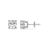 Photo of Dune 1 1/2 CT. T.W. Lab Grown Diamond Solitaire Earring 14K White Gold [SE1894W-C000]