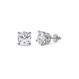 Photo of Dune 1 1/2 CT. T.W. Lab Grown Diamond Solitaire Earring 14K White Gold [SE1894W-C000]