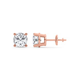 Photo of Dune 1 1/2 Carat T.W. Lab Grown Diamond Solitaire Earring 10K Rose Gold [SE1894R-C000]