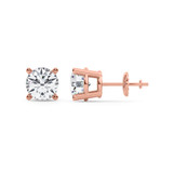 Photo of Dune 2 Carat T.W. Lab Grown Diamond Solitaire Earring 10K Rose Gold [SE1893R-C000]