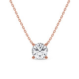 Photo of Dune 2 1/2 Carat T.W. Lab Grown Diamond Solitaire Pendant 14K Rose Gold [SP1892R-L245]