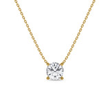 Photo of Dune 1 Carat T.W. Lab Grown Diamond Solitaire Pendant 10K Yellow Gold [SP1895Y-L095]
