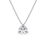 Photo of Meryll 1 1/2 Carat T.W. Lab Grown Diamond Solitaire Pendant 10K White Gold [SP1889W-L145]