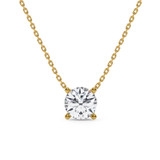 Photo of Dune 2 1/2 Carat T.W. Lab Grown Diamond Solitaire Pendant 14K Yellow Gold [SP1892Y-L245]