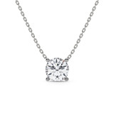 Photo of Dune 3 Carat T.W. Lab Grown Diamond Solitaire Pendant 10K White Gold [SP1891W-L295]