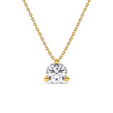 Photo of Meryll 1 1/2 CT. T.W. Lab Grown Diamond Solitaire Pendant 14K Yellow Gold [SP1889Y-L145]