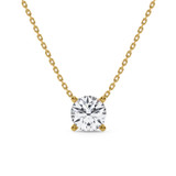 Photo of Dune 2 CT. T.W. Lab Grown Diamond Solitaire Pendant 14K Yellow Gold [SP1893Y-L195]