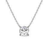 Photo of Dune 2 1/2 Carat T.W. Lab Grown Diamond Solitaire Pendant 14K White Gold [SP1892W-L245]
