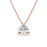 Photo of Meryll 2 1/2 Carat T.W. Lab Grown Diamond Solitaire Pendant 10K Rose Gold [SP1887R-L245]
