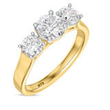 Photo of Fraya 2 ct tw. Lab Grown Diamond Round Solitaire Engagement Ring 14K Yellow Gold [BT1676YE-L095]