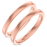 Photo of Fraya Same Sex Ladies Band Set 14K Rose Gold [WL1676R]