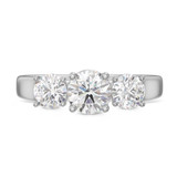 Photo of Fraya 2 ct tw. Lab Grown Diamond Round Solitaire Trio Set 14K White Gold [BT1676WE-L095]