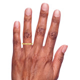 Photo of Fraya Wedding Band Set 10K Yellow Gold [BT1676YL] [HT-3]