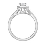 Photo of Georgie 1 1/2 ct tw. Lab Grown Diamond Emerald Solitaire Engagement Ring 14K White Gold [BT1679WE-N045]