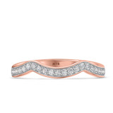 Photo of Georgie 3/8 ct tw. Lab Grown Diamond Same Sex Ladies Band Set 14K Rose Gold [BT1679RL]