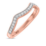 Photo of Georgie 3/8 ct tw. Lab Grown Diamond Same Sex Ladies Band Set 10K Rose Gold [BT1679RL]