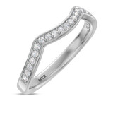 Photo of Georgie 1/2 ct tw. Lab Grown Diamond Wedding Band Set 10K White Gold [BT1679WL]