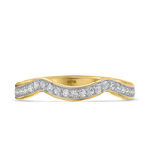 Photo of Georgie 3/8 ct tw. Lab Grown Diamond Same Sex Ladies Band Set 10K Yellow Gold [BT1679YL]