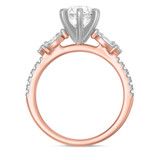 Photo of Ela 1 1/2 ct tw. Lab Grown Diamond Round Solitaire Engagement Ring 14K Rose Gold [BT1669RE-L095]