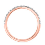 Photo of Ela 1/2 ct tw. Lab Grown Diamond Same Sex Ladies Band Set 14K Rose Gold [BT1669RL]