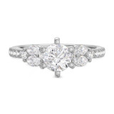 Photo of Ela 2 1/3 ct tw. Lab Grown Diamond Round Solitaire Trio Set 14K White Gold [BT1669WE-L095]