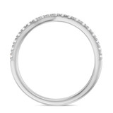 Photo of Ela 3/4 ct tw. Lab Grown Diamond Wedding Band Set 10K White Gold [BT1669WL]