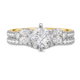 Photo of Ela 1 3/4 ct tw. Lab Grown Diamond Round Solitaire Bridal Set 10K Yellow Gold [BR1669Y-L095]