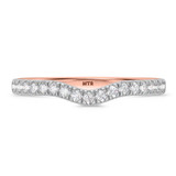 Photo of Ela 3/4 ct tw. Lab Grown Diamond Wedding Band Set 10K Rose Gold [BT1669RL]
