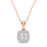 Photo of Brooks 1/5 CT. T.W. Lab Grown Diamond Pendant 14K Rose Gold [CP1910R]