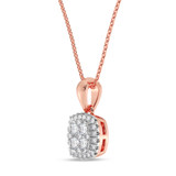 Photo of Brooks 1/5 CT. T.W. Lab Grown Diamond Pendant 14K Rose Gold [CP1910R]