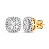 Photo of Brooks 1/2 Carat T.W. Lab Grown Diamond Earring 10K Yellow Gold [CE1910Y]
