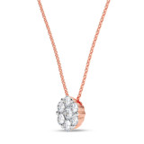 Photo of Carey 1/3 CT. T.W. Lab Grown Diamond Pendant 14K Rose Gold [CP1911R]