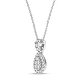 Photo of Care 1/8 Carat T.W. Lab Grown Diamond Pendant 14K White Gold [CP1913W]